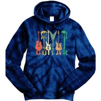 Vintage Guitar Gift For Music Band Guitarist Stuff Tie Dye Hoodie