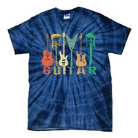 Vintage Guitar Gift For Music Band Guitarist Stuff Tie-Dye T-Shirt