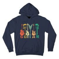 Vintage Guitar Gift For Music Band Guitarist Stuff Tall Hoodie