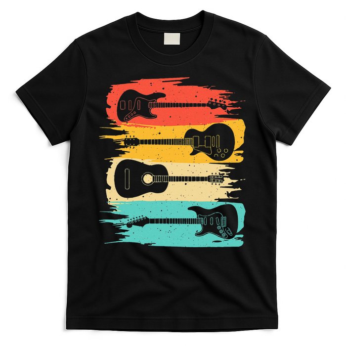 Vintage Guitar Gift For Men Women Music Band Guitarist Stuff T-Shirt