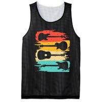 Vintage Guitar Gift For Men Women Music Band Guitarist Stuff Mesh Reversible Basketball Jersey Tank