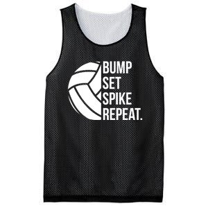 Volleyball Great Gift Hooded Funny Gift Bump Set Spike Repeat Mesh Reversible Basketball Jersey Tank