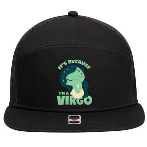 Virgo Great Gift 7 Panel Mesh Trucker Snapback Hat