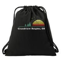 Vintage Grandview Heights Ohio Home Souvenir Drawstring Bag