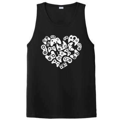 Video Gamer Heart Of Controllers Valentine's Day PosiCharge Competitor Tank