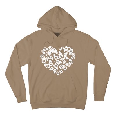 Video Gamer Heart Of Controllers Valentine's Day Hoodie