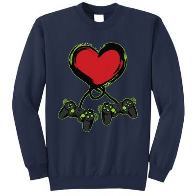 Video Gamer Heart Controller Valentine's Days Sweatshirt