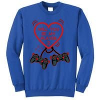 Video Gamer Heart Controller ValentineS Day Gift Tall Sweatshirt