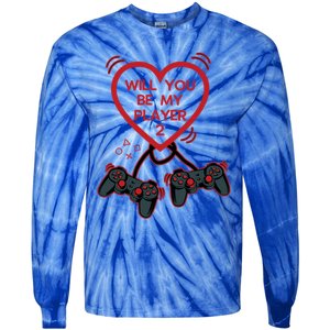 Video Gamer Heart Controller ValentineS Day Gift Tie-Dye Long Sleeve Shirt