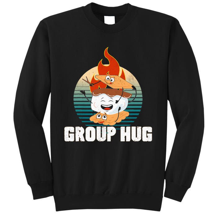 vintage Group Hug Smores Group Hug Camping Sweatshirt