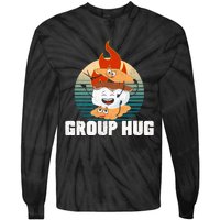 vintage Group Hug Smores Group Hug Camping Tie-Dye Long Sleeve Shirt