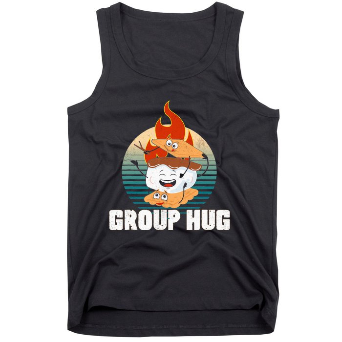 vintage Group Hug Smores Group Hug Camping Tank Top