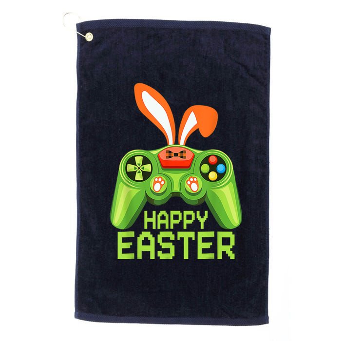 Video Game Happy Easter Bunny Gaming Controller Gamer Boy Girls Platinum Collection Golf Towel