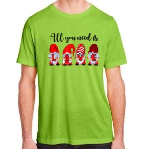 Valentine Gnomes Holding Hearts Valentine's Day Gnome Love Gift Adult ChromaSoft Performance T-Shirt