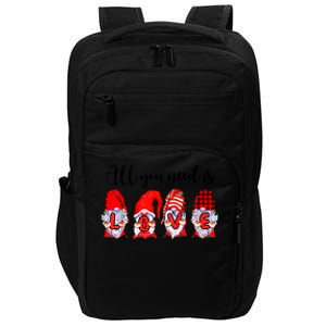 Valentine Gnomes Holding Hearts Valentine's Day Gnome Love Gift Impact Tech Backpack