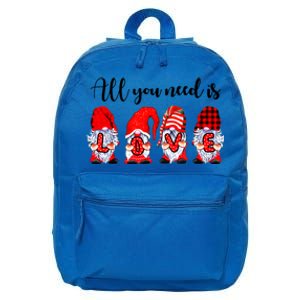 Valentine Gnomes Holding Hearts Valentine's Day Gnome Love Gift 16 in Basic Backpack