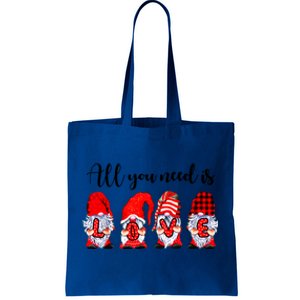 Valentine Gnomes Holding Hearts Valentine's Day Gnome Love Gift Tote Bag