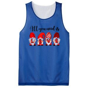 Valentine Gnomes Holding Hearts Valentine's Day Gnome Love Gift Mesh Reversible Basketball Jersey Tank