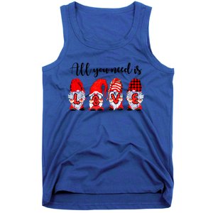 Valentine Gnomes Holding Hearts Valentine's Day Gnome Love Gift Tank Top