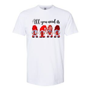 Valentine Gnomes Holding Hearts Valentine's Day Gnome Love Gift Softstyle CVC T-Shirt