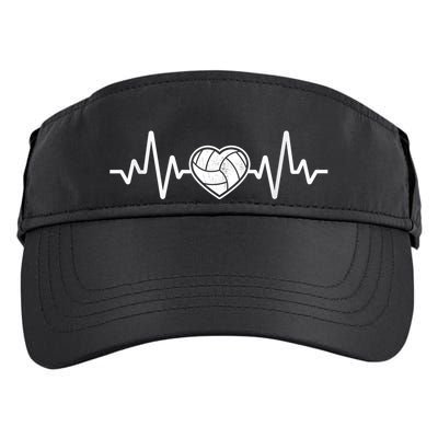 Volleyball Gifts Heartbeat Adult Drive Performance Visor