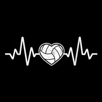 Volleyball Gifts Heartbeat 16 in Basic Backpack