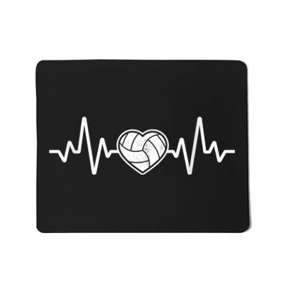 Volleyball Gifts Heartbeat Mousepad