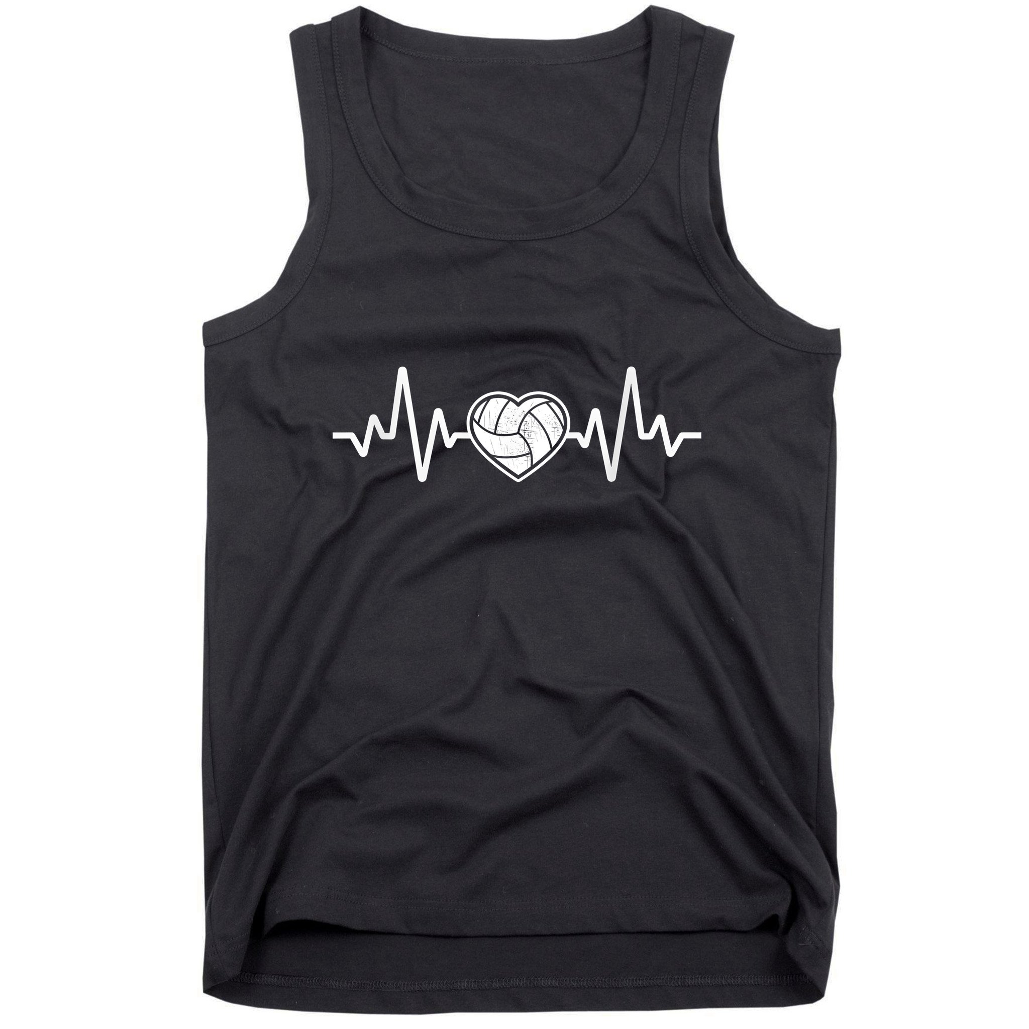 Volleyball Gifts Heartbeat Tank Top