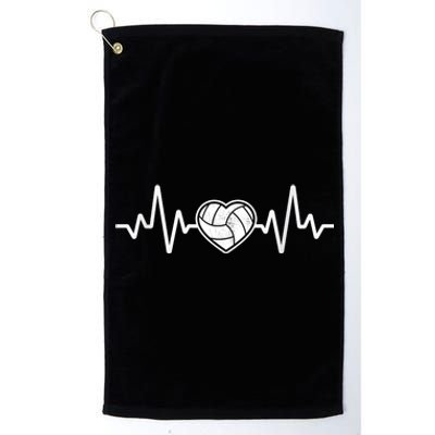 Volleyball Gifts Heartbeat Platinum Collection Golf Towel