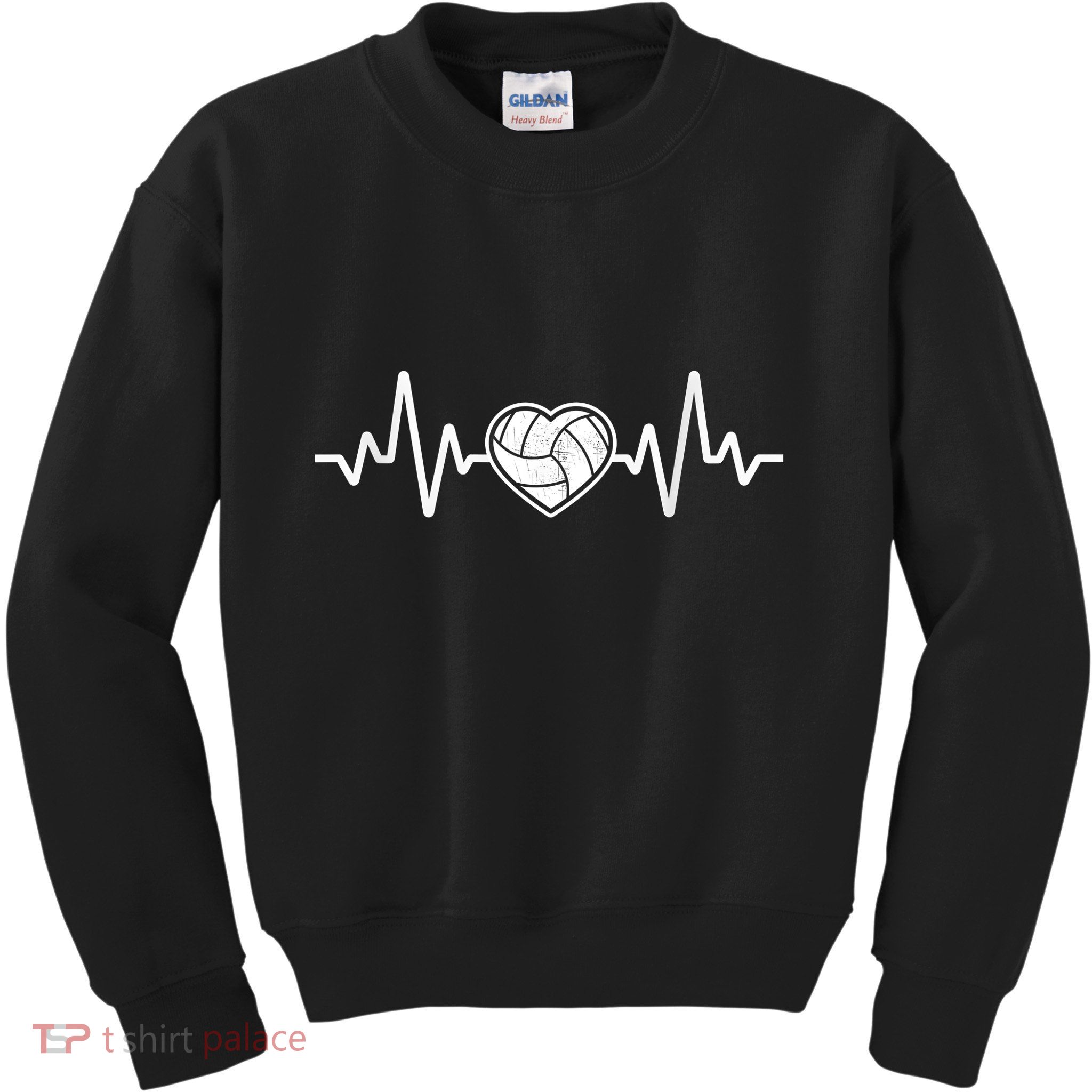 Volleyball Gifts Heartbeat Kids Sweatshirt