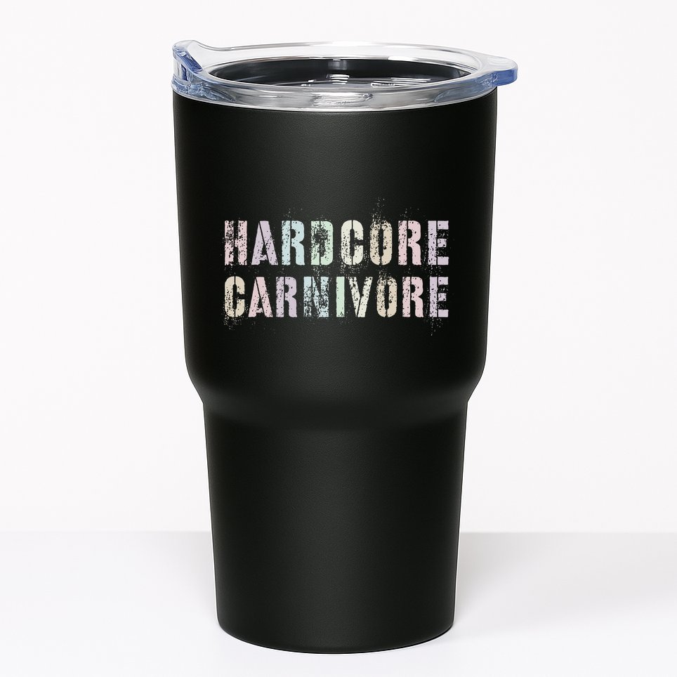Vintage Grilling Hardcore Carnivore Patio Grandpa Brisket Tumbler