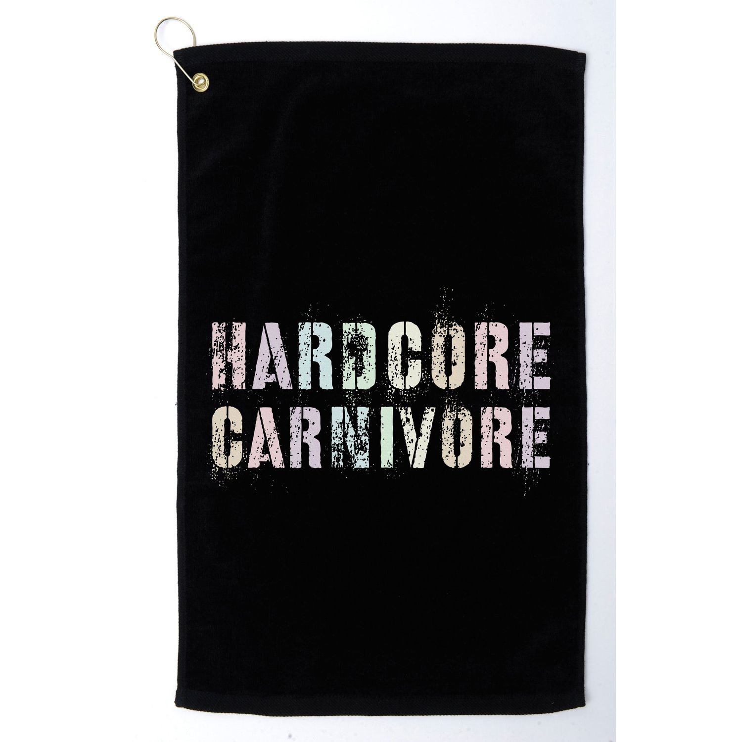 Vintage Grilling Hardcore Carnivore Patio Grandpa Brisket Golf Towel
