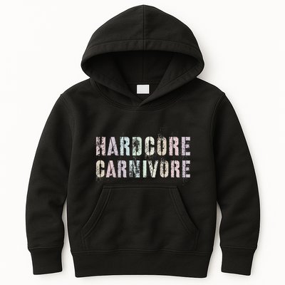 Vintage Grilling Hardcore Carnivore Patio Grandpa Brisket Kids Hoodie