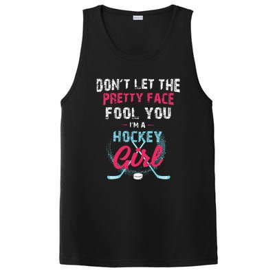 Vintage Girl Hockey Gift Ice Hockey Players PosiCharge Competitor Tank