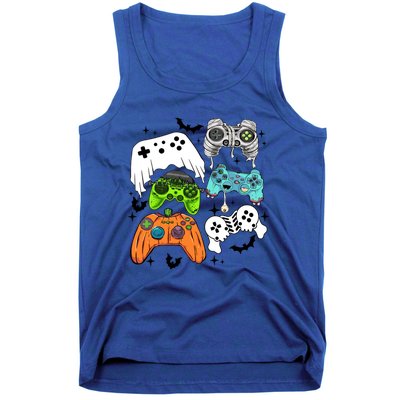 Video Game Halloween Skeleton Zombie Gaming Controllers Gift Tank Top