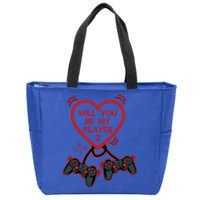 Video Gamer Heart Controller ValentineS Day Gift Zip Tote Bag