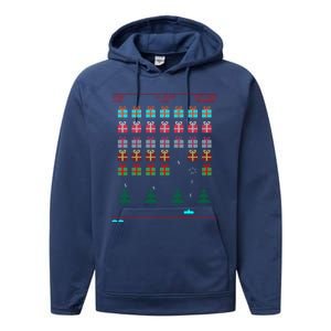 Video Game Inspired Ugly Christmas Cute Gift Performance Fleece Hoodie