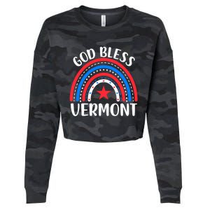 Vermongreat Gift I Love Vermont Usa Great Gift Cropped Pullover Crew