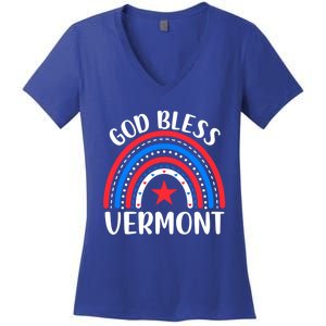 Vermongreat Gift I Love Vermont Usa Great Gift Women's V-Neck T-Shirt