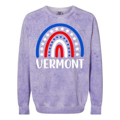 Vermoncute Gift I Love Vermont Usa Cute Gift Colorblast Crewneck Sweatshirt