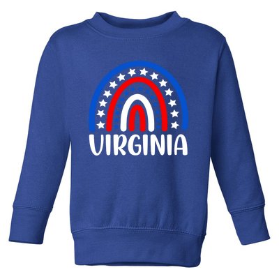 Virginia Gift I Love Virginia Usa Cool Gift Toddler Sweatshirt