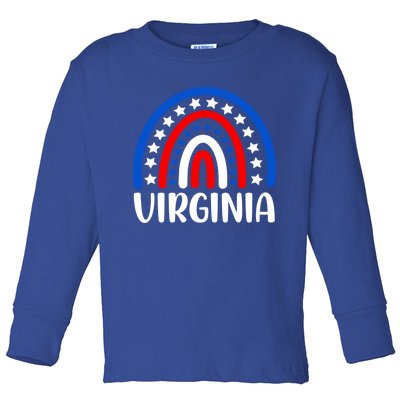 Virginia Gift I Love Virginia Usa Cool Gift Toddler Long Sleeve Shirt