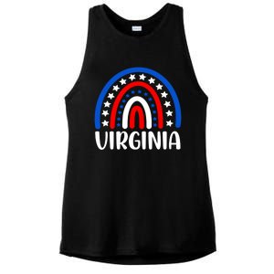 Virginia Gift I Love Virginia Usa Funny Gift Ladies PosiCharge Tri-Blend Wicking Tank