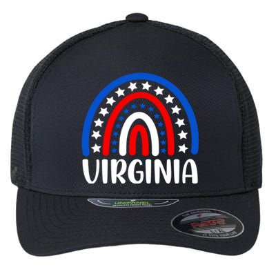 Virginia Gift I Love Virginia Usa Funny Gift Flexfit Unipanel Trucker Cap