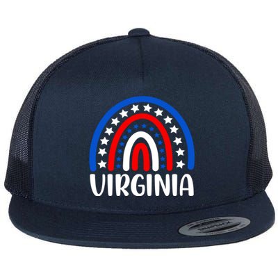 Virginia Gift I Love Virginia Usa Funny Gift Flat Bill Trucker Hat