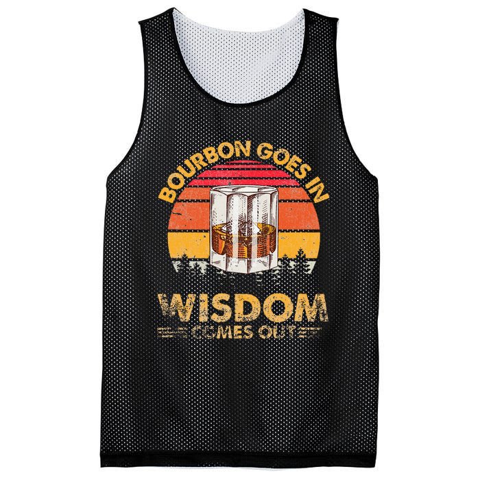 Vintage Goes In Wisdom Comes Out Bourbon Mesh Reversible Basketball Jersey Tank