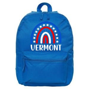 Vermonmeaningful Gift I Love Vermont Usa Gift 16 in Basic Backpack