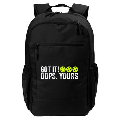 Vintage Got It Oops Yours Pickleball Funny Pickleball Lovers Gift Backpack