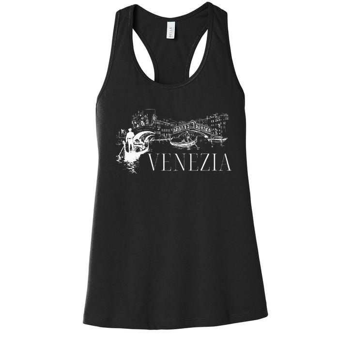 Venice Gondola Italy Venezia Women's Racerback Tank