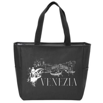 Venice Gondola Italy Venezia Zip Tote Bag